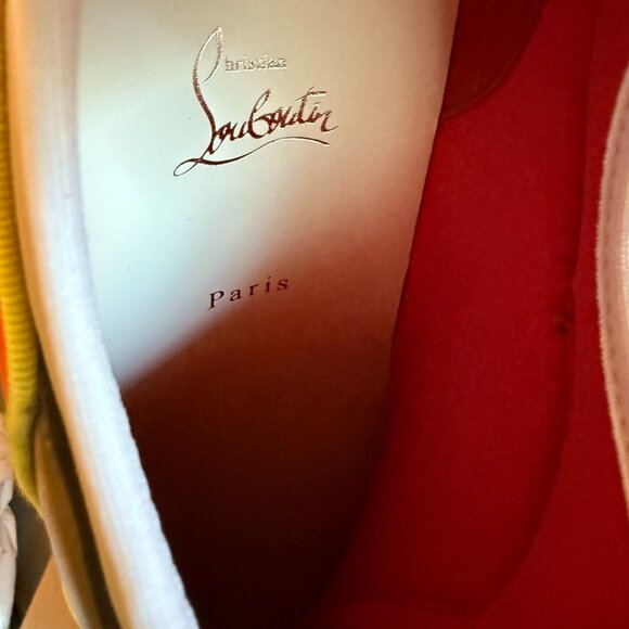 Christian Louboutin 1240429 Men's Sharkyloub SP Spikes Leather Sneakers, 43 45 - Picture 11 of 16